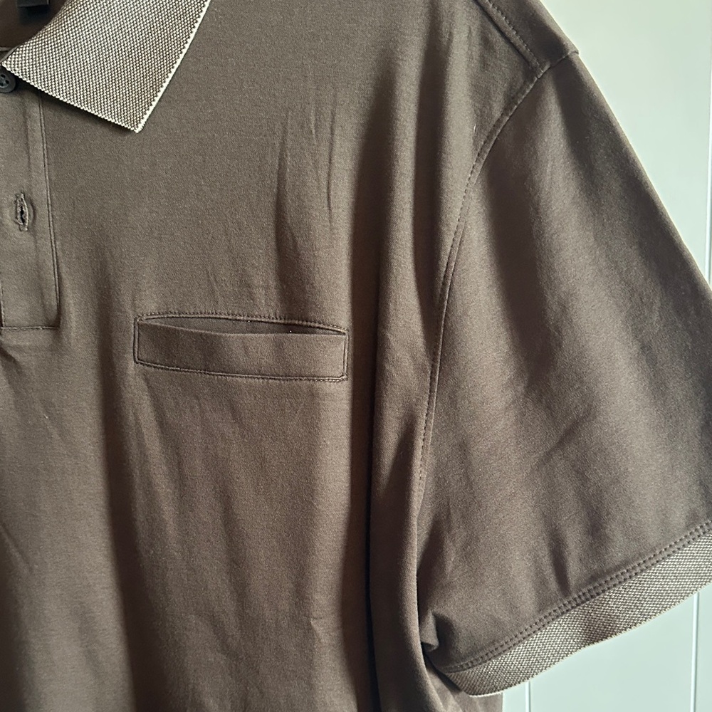 Banana Republic Dark Brown Polo Shirt - Picture 3 of 6